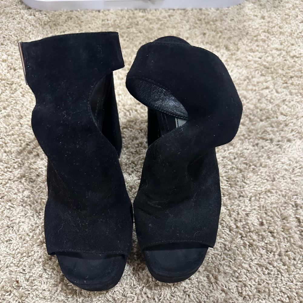 Prada Black Heeled Boots for Women